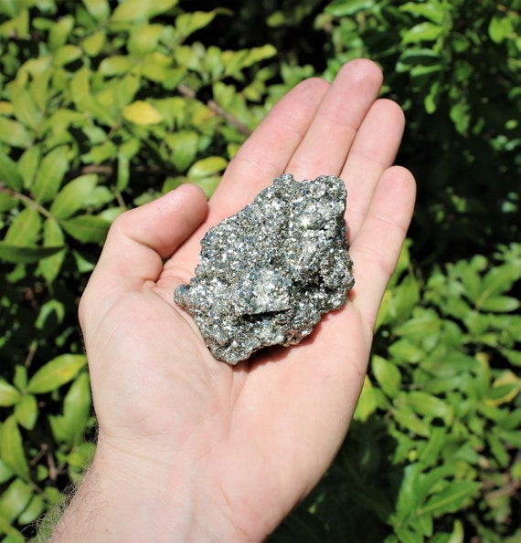 LARGE Raw Pyrite Rough Natural Crystal Specimen, 5 - 7 oz (Premium Quality 'A' Grade Natural Pyrite Crystals)