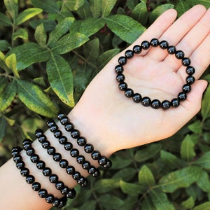 Rainbow Obsidian Bead Bracelet: 8 mm Round Crystals (Rainbow Obsidian Bracelet, Premium Grade Stretch Nugget Bracelet)