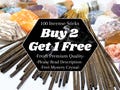 100 Incense Sticks BUY 2 GET 1 FREE! + Free Crystals! - Choose Your Scent (Premium Quality Handmade Incense)