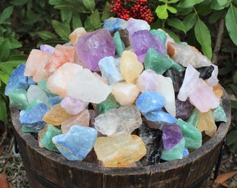 Mixed Quartz Rough Natural Stones - Choose Oz / lb Wholesale Lots ('A' Grade Raw Quartz Crystals)