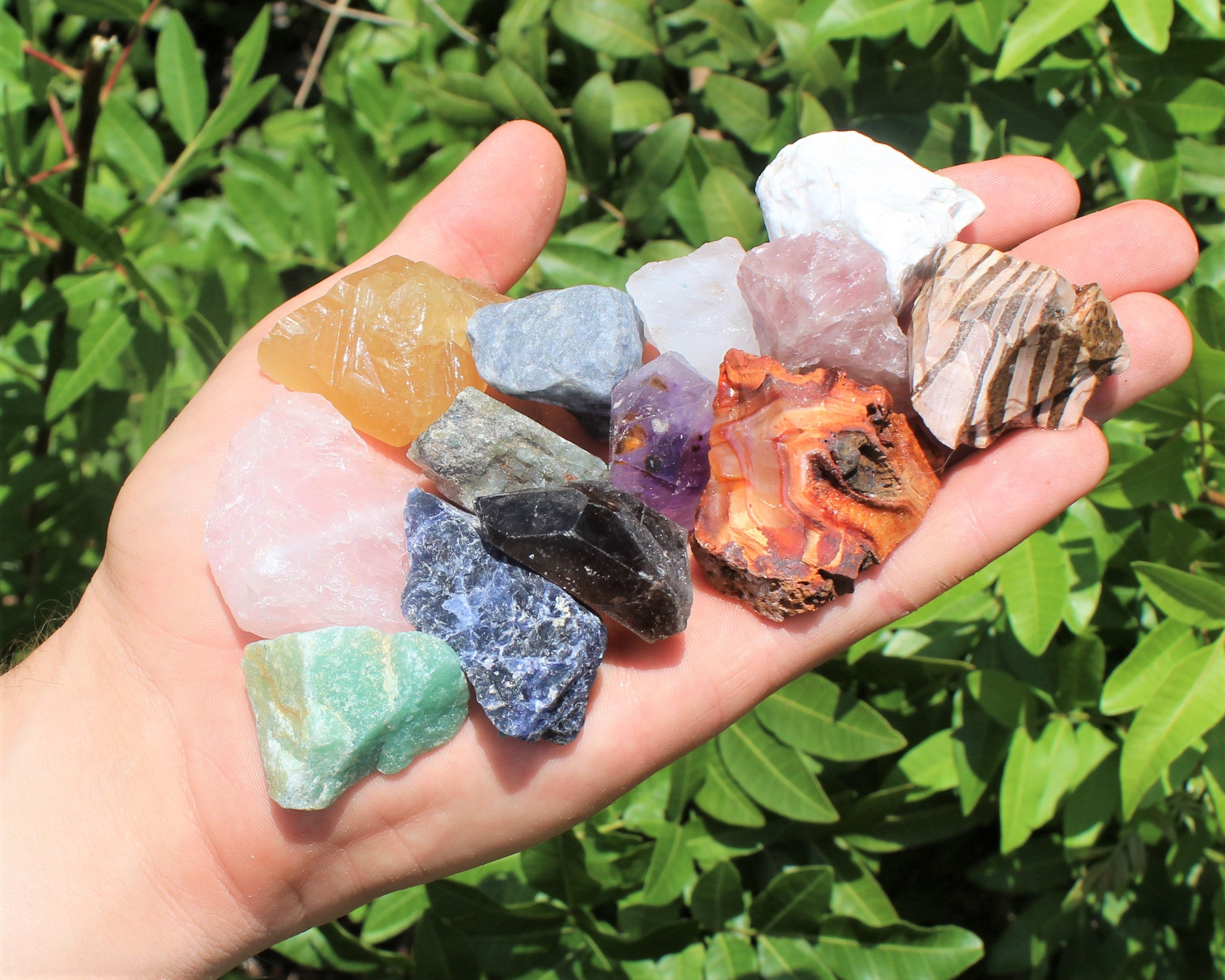 Crafters Collection Mixed Crystals Bulk Gemstones, Natural Raw