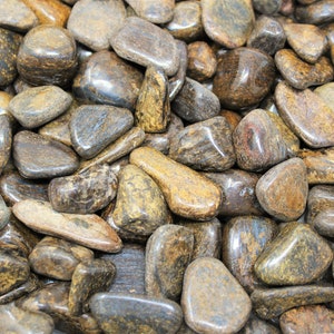Bronzite Tumbled Stones: Choose Ounces or lb Bulk Wholesale Lots (Premium Quality 'A' Grade)