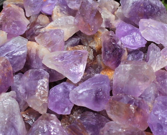 Rough Natural Amethyst, LARGE (2" - 3") Premium Grade Crystals: Choose How Many lb Bulk Wholesale Lots (Premium Quality 'A' Grade)
