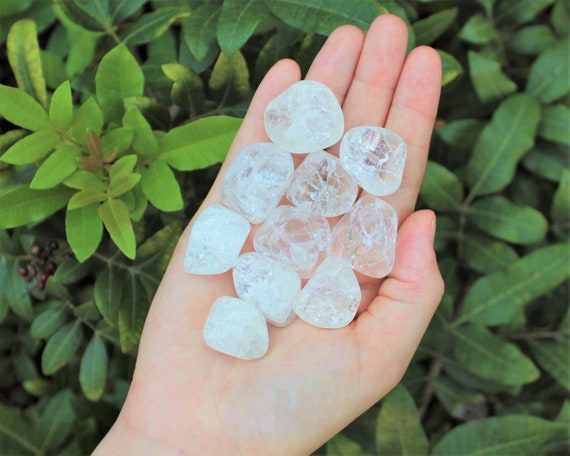 Crackle Quartz Tumbled Stones: Choose How Many Pieces (Premium Quality 'A' Grade)