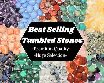 BEST SELLING Tumbled Stones: HUGE Range - Choose Gemstone & Amout Wholesale Bulk Lots (Premium Quality 'A' Grade Tumbled Stones)