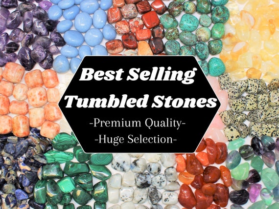 BEST SELLING Tumbled Stones: HUGE Range - Choose Gemstone & Amout Wholesale Bulk Lots (Premium Quality 'A' Grade Tumbled Stones)
