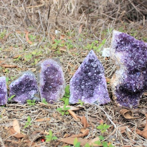 Amethyst Cut Base Clusters, CLEARANCE Quality Crystal Quartz Geodes B Grade, Crazy Cheap: Choose Size Amethyst Free Standing Crystals image 2