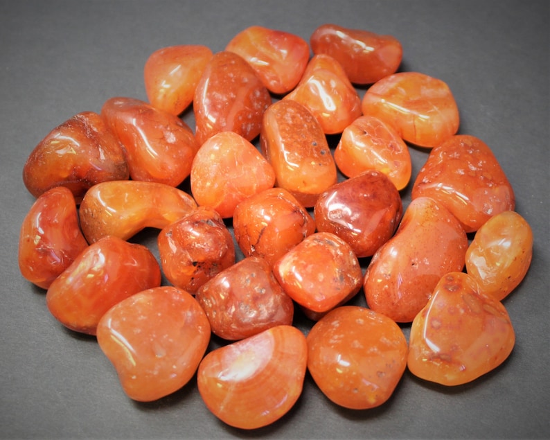 Carnelian Tumbled Stones: Choose How Many Pieces Premium Quality 'A' Grade 20