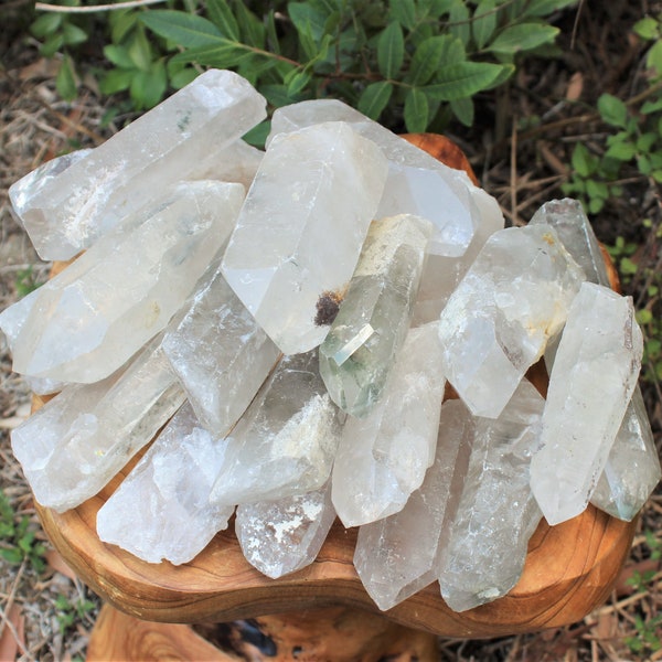 LARGE CLEARANCE Clear Quartz Crystal Point: Choose Size (Clearance Crystal Points, Clear Quartz, Quartz Point, Clear Quartz Point)