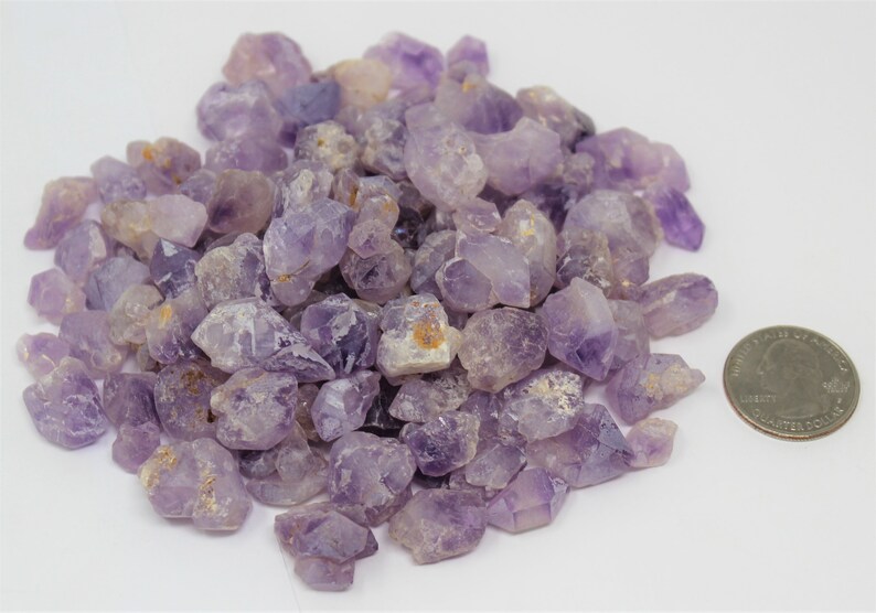 Raw Amethyst, Small Pieces, Mini Crystals Choose 2 oz 4 oz or 8 oz Rough Natural Amethyst Nuggets from Brazil