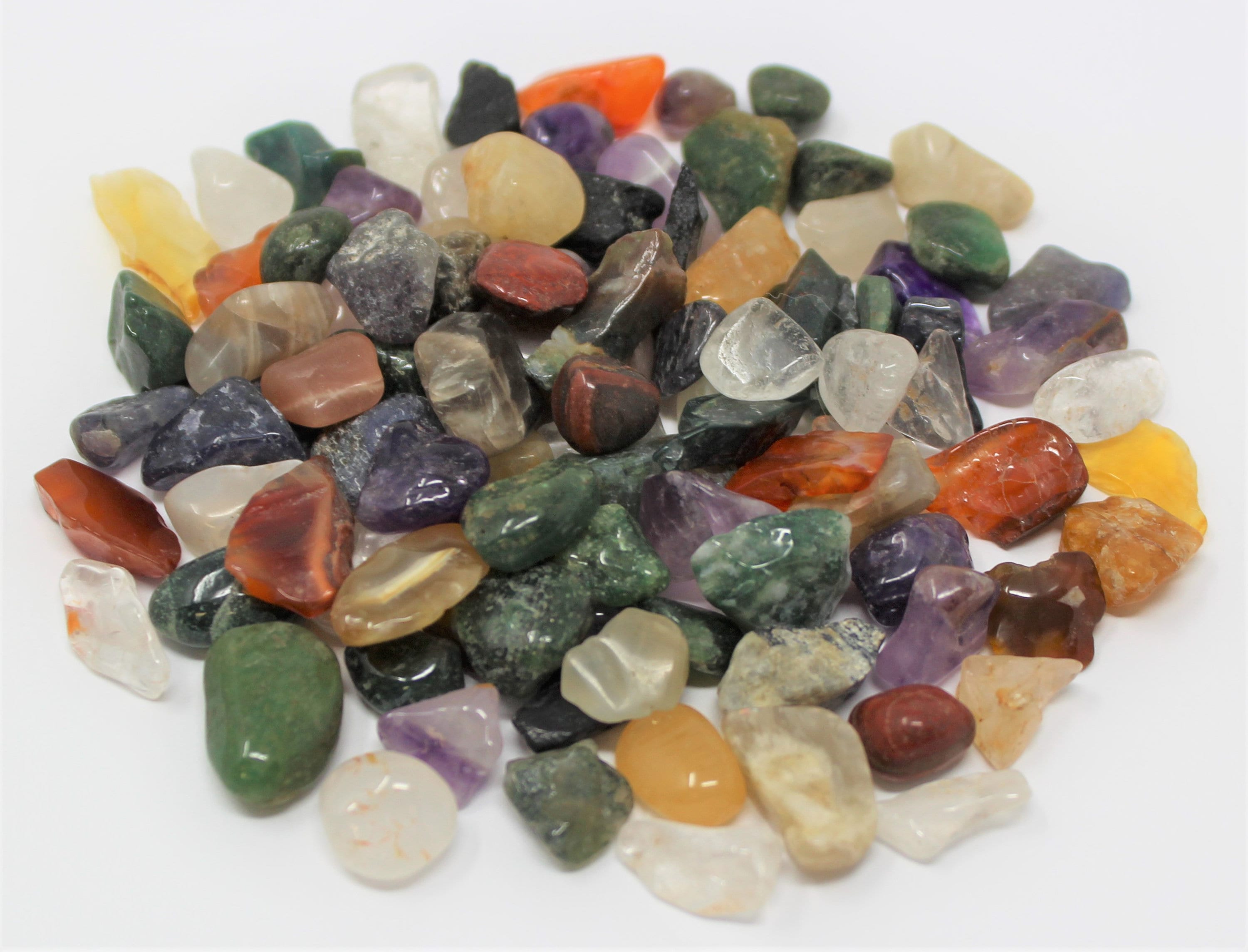 Loose Undrilled Semi Tumbled Stones, Mini Chips, 5 15 mm 1 oz bags (Gemstone Chips, Crystal Chips)