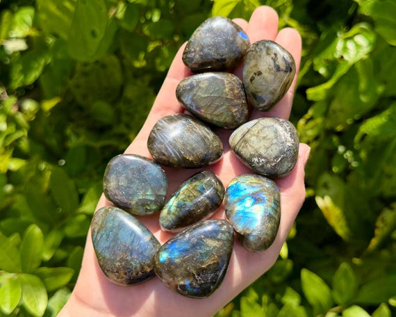 LARGE Labradorite Tumbled Stones: Choose How Many Pieces ('A' Grade Labradorite Crystals)