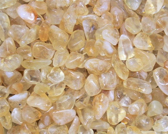 Citrine Tumbled Stones: Choose Ounces or lb Bulk Wholesale Lots (Premium Quality 'A' Grade)