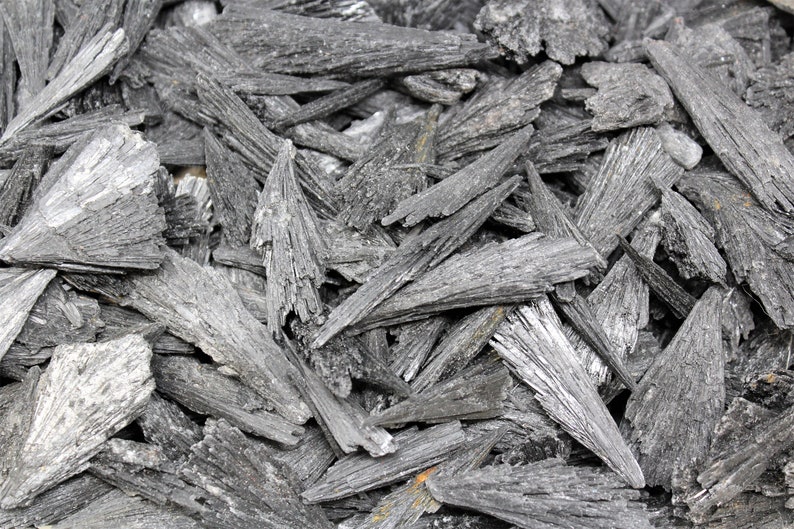 Natural Black Kyanite Blades, Premium Quality: 10-15 Piece Box Lot Premium Grade image 5