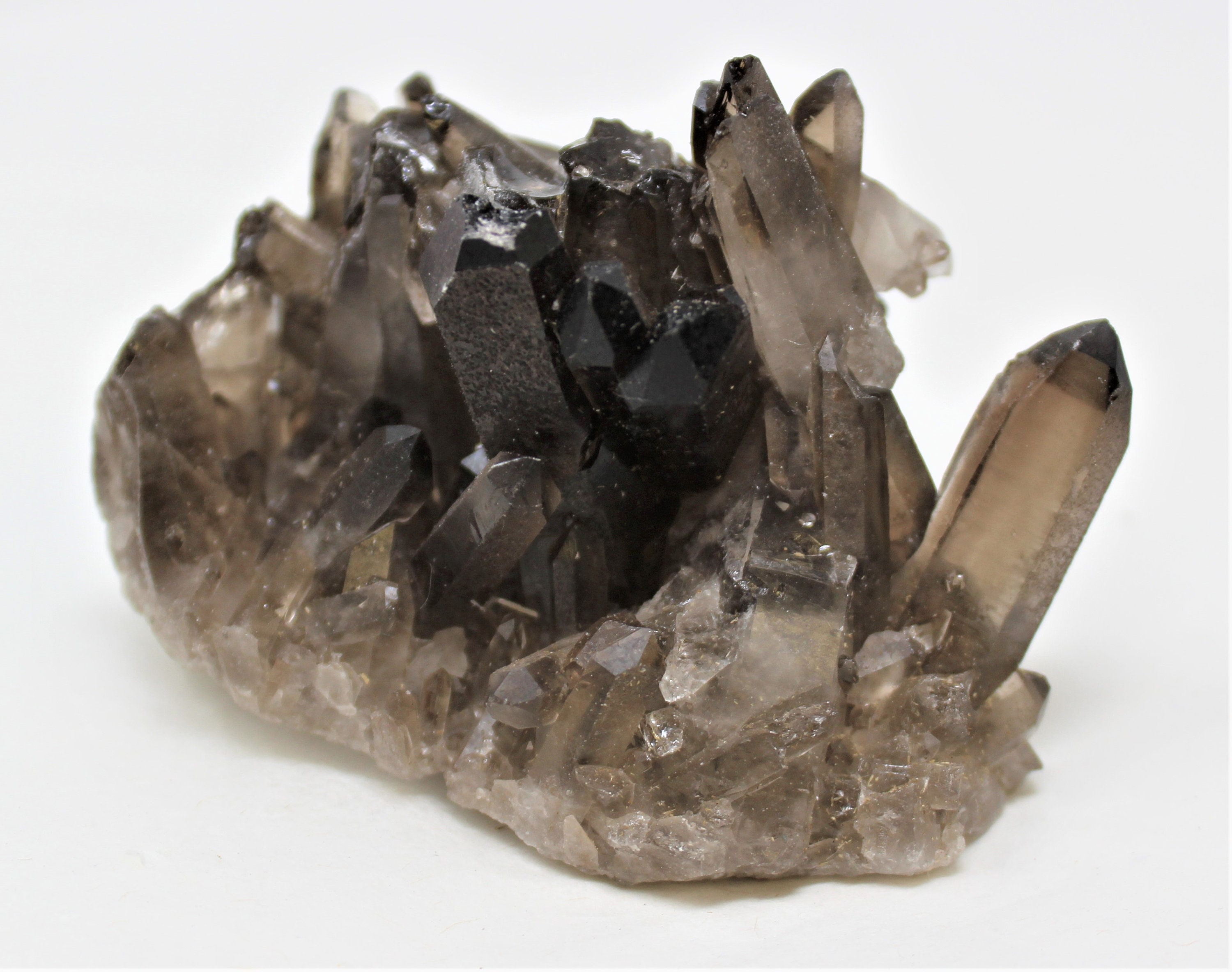 Mini Smoky Quartz Crystal Cluster Gemstone Specimen 1 Oz 2 5 Oz A mini-smoky-quartz-crystal-cluster-gemstone-specimen-1-oz-2-5-oz-a