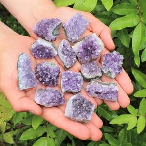 Amethyst Crystal Cluster: A Grade Druze, Choose Size! (Amethyst