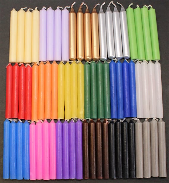 LOT OF 20 ORANGE COLOR Chime Spell Candles Mini 4/" Pagan Wicca Ritual FREE SHIP