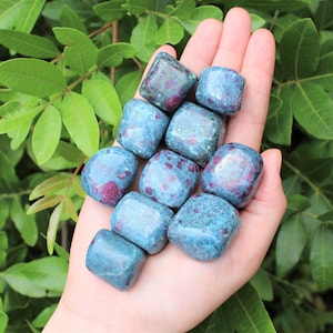 Ruby Kyanite Tumbled Stones: Choose How Many Pieces (Premium Quality &#39;A&#39; Grade, Tumbled Ruby Kyanite)