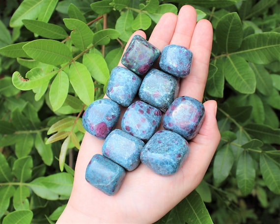 Ruby Kyanite Tumbled Stones: Choose How Many Pieces (Premium Quality 'A' Grade, Tumbled Ruby Kyanite)