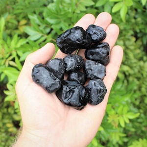 Raw Apache Tears Stones: Choose How Many Pieces (Premium Quality &#39;A&#39; Grade Natural Rough Apache Tear Crystals)
