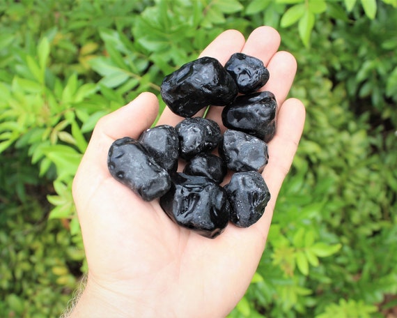 Raw Apache Tears Stones: Choose How Many Pieces (Premium Quality 'A' Grade Natural Rough Apache Tear Crystals)