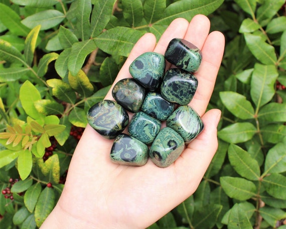 Kambaba Jasper Tumbled Stones: Choose How Many Pieces (Premium Quality 'A' Grade)