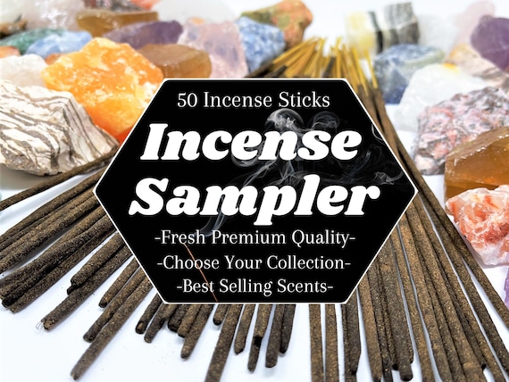 Incense Sticks Variety Pack: 50 Sticks - You Choose The Theme! (Best Selling Most Popular Incense Sampler, Long Lasting Wonderful Scents)