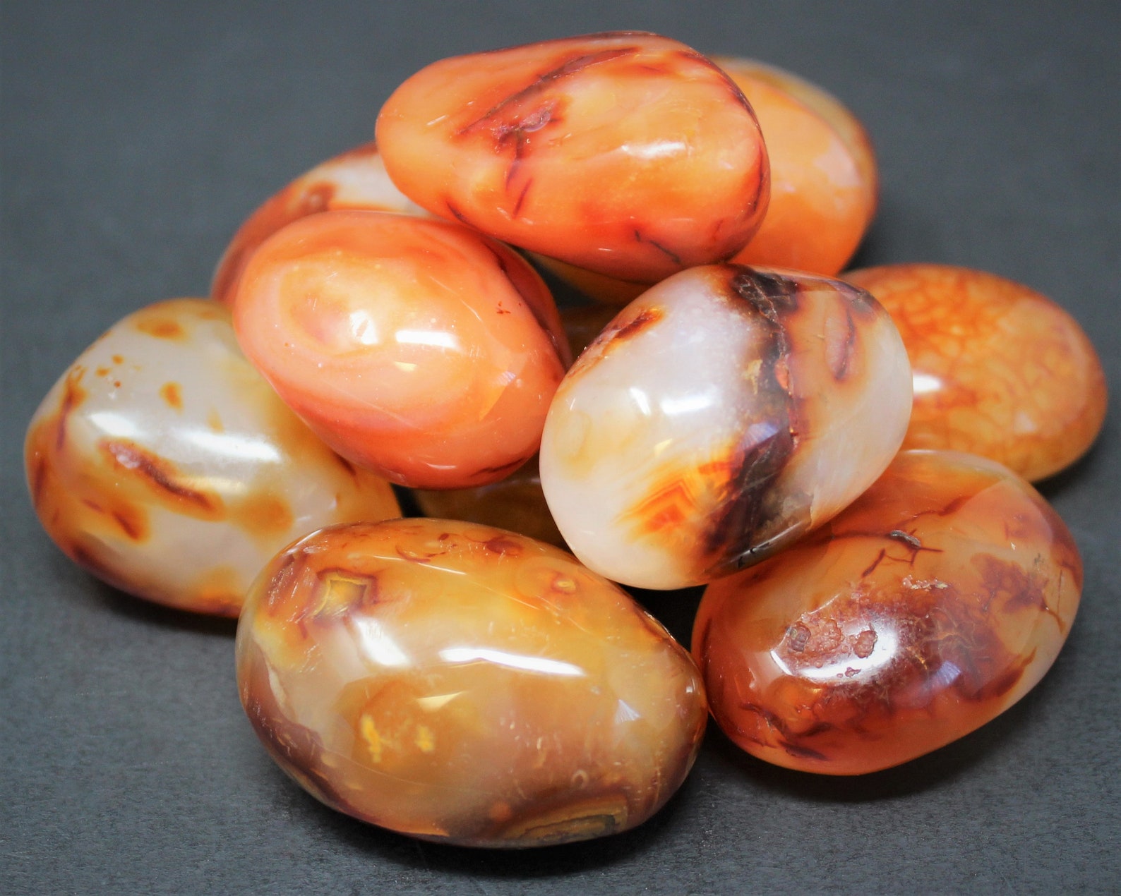 Banded Carnelian Hand Polished Stones: Choose How Many Pieces - Etsy