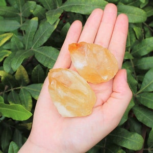 LARGE Rough Citrine Chunks, 2 3: Choose How Many Pieces 'A' Grade Premium Quality Raw Citrine Crystals 2