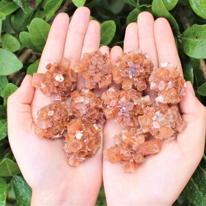 Mini Aragonite Crystal Clusters, 0.75 - 1.5": Choose How Many ('A' Grade Raw Aragonite From Morocco)