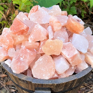 Natural Himalayan Salt Chunks, Large Size (1 - 3"): Choose Ounces or lbs Bulk Wholesale Lots ('A' Grade Chunky Salt Crystals, Pink Sea Salt)