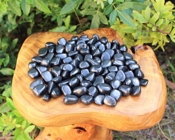 Shungite Tumbled Stones: Choose Ounces or lb Bulk Wholesale Lots