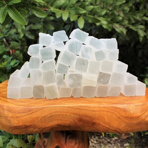 2.5 3 Selenite Sticks: Choose Amount 8 oz, 1 2 3 5 10 or 15 lb Bulk Wholesale Lot Mini Selenite Logs Crystal Sticks Wand Blade image 6