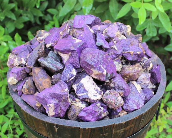 Purpurite Rough Natural Crystals, 0.5  - 3": Choose Size & Ounces or lb Bulk Wholesale Lots (Premium Quality 'A' Grade)