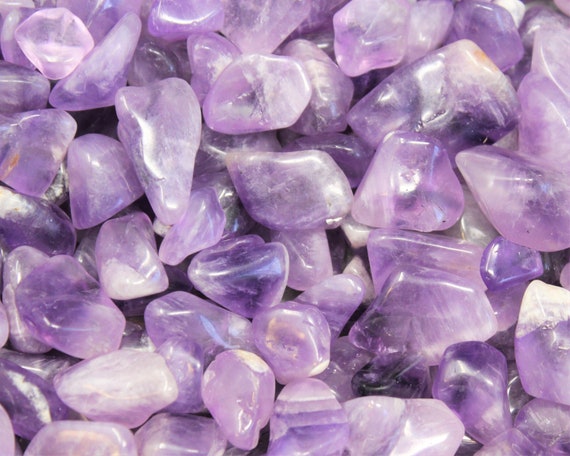 Amethyst Tumbled Stones: Choose Ounces or lb Bulk Wholesale Lots (Premium Quality 'A' Grade)