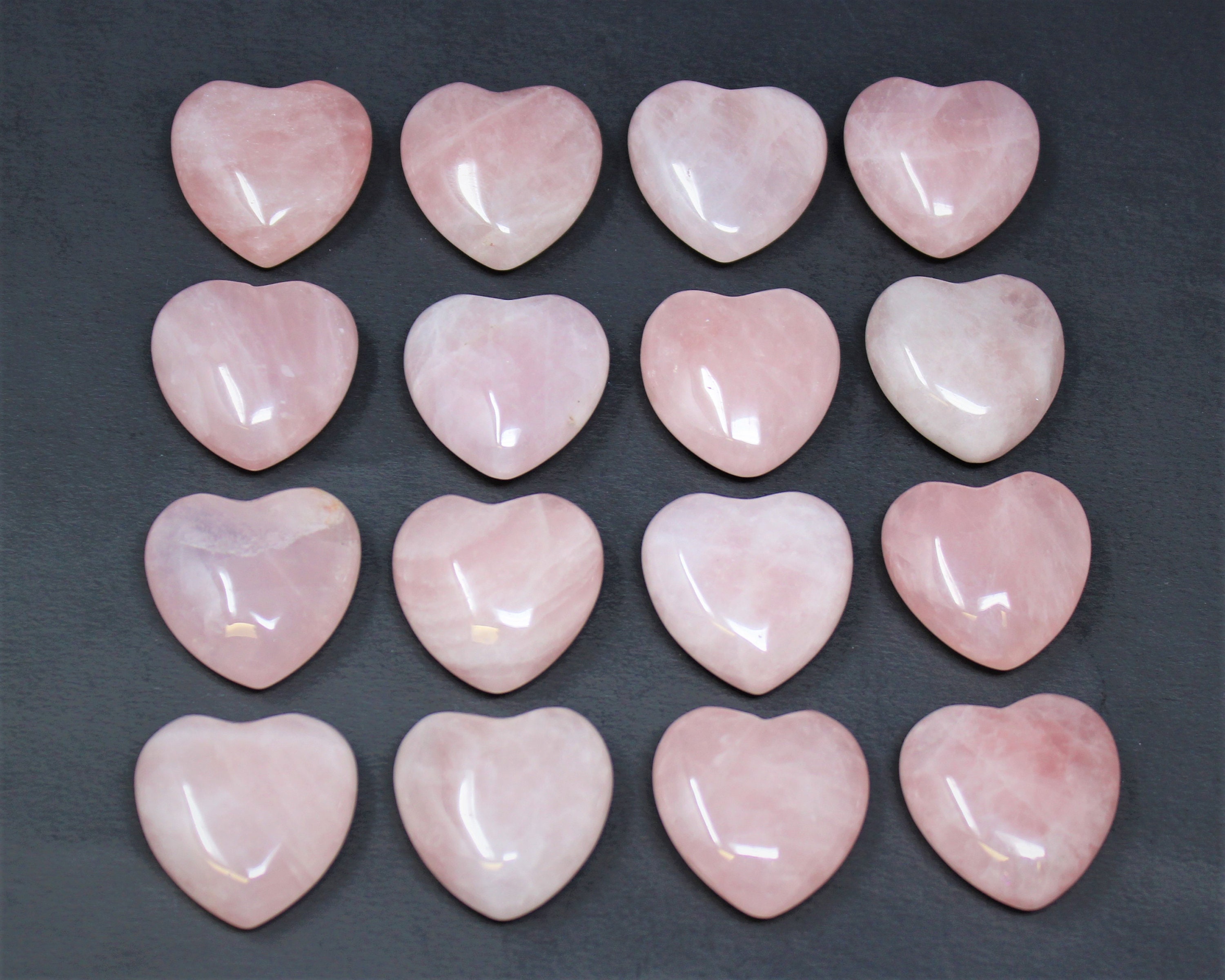 LARGE Rose Quartz Heart Crystal, 1.5 - 1.75 (Crystal Heart, Gemstone ...