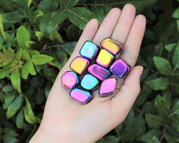 Rainbow Hematite Tumbled Stones: Choose How Many Pieces (Premium Quality 'A' Grade)