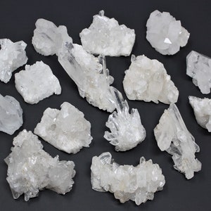 Clear Quartz Crystal Clusters Wholesale Bulk Lots Choose Ounces or lbs (&#39;A&#39; Grade Premium Quality Natural Clear Quartz Clusters)