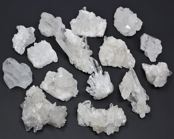 Clear Quartz Crystal Clusters Wholesale Bulk Lots Choose Ounces or lbs ('A' Grade Premium Quality Natural Clear Quartz Clusters)