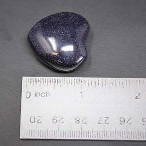 Blue Goldstone Heart 1 Choose How Many 'A' Grade Premium Quality Blue Goldstone Crystal Hearts image 7