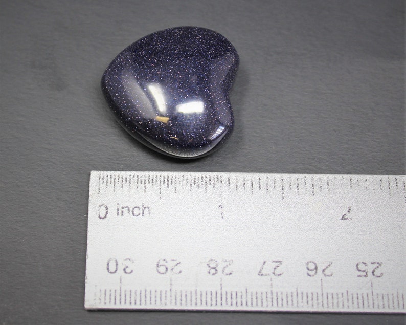 Blue Goldstone Heart 1 Choose How Many 'A' Grade Premium Quality Blue Goldstone Crystal Hearts image 7