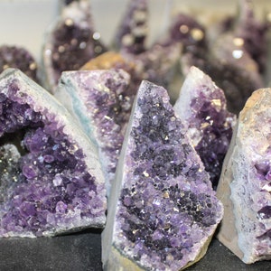 Amethyst Cut Base Clusters, CLEARANCE Quality Crystal Quartz Geodes B Grade, Crazy Cheap: Choose Size Amethyst Free Standing Crystals image 8