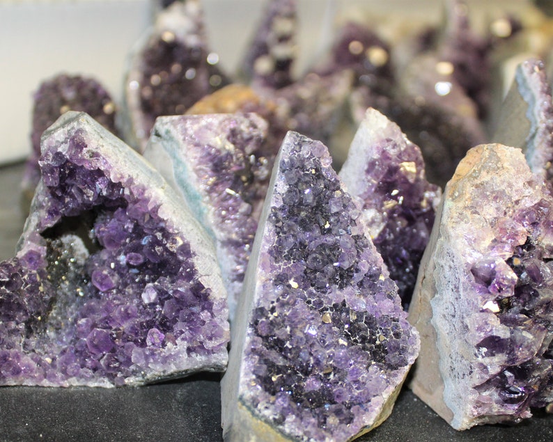 Amethyst Cut Base Clusters, CLEARANCE Quality Crystal Quartz Geodes B Grade, Crazy Cheap: Choose Size Amethyst Free Standing Crystals 画像 8