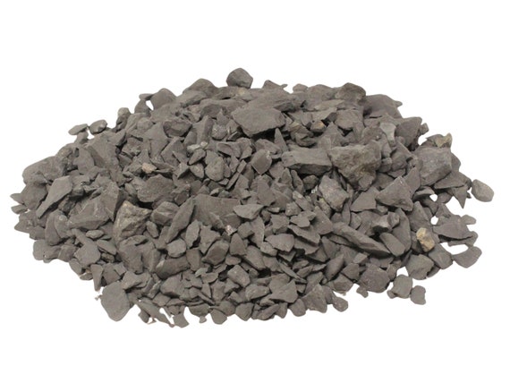 Shungite Rough Natural Chips, 0.5 - 1.25": Choose Ounces or lb Wholesale Bulk Lots (Raw Shungite Chips, EMF Protection)