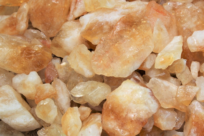 Citrine Rough Crystal Chips, 0.5 1.25: Choose Ounces or lb Wholesale Bulk Lots 'AAA' Quality Raw Citrine Chips, Rough Citrine Chips image 5