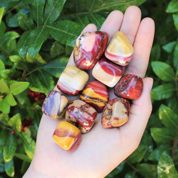 Mookaite Tumbled Stones: Choose How Many Pieces (Premium Quality 'A' Grade)