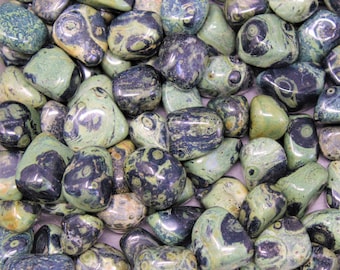 Kambaba Jasper Tumbled Stones: Choose Ounces or lb Bulk Wholesale Lots ('A' Grade)