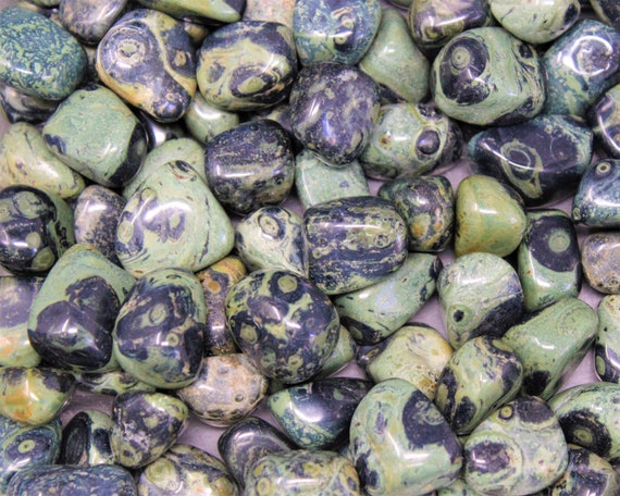 Kambaba Jasper Tumbled Stones: Choose Ounces or lb Bulk Wholesale Lots (Premium Quality 'A' Grade)