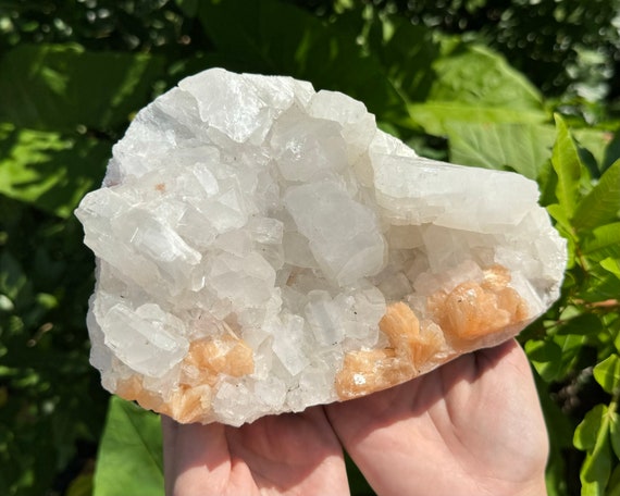 Apophyllite & Stilbite Crystal Cluster - EXACT SPECIMEN Shown ('AAA' Grade Natural Apophyllite Cluster with Inclusions, AP5)