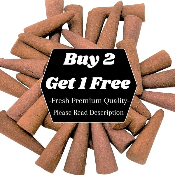 20 Incense Cones: BUY 2 GET 1 FREE! - Choose Your Scent (Premium Quality Incense Cones, Huge Choice of Wonderful Scents)